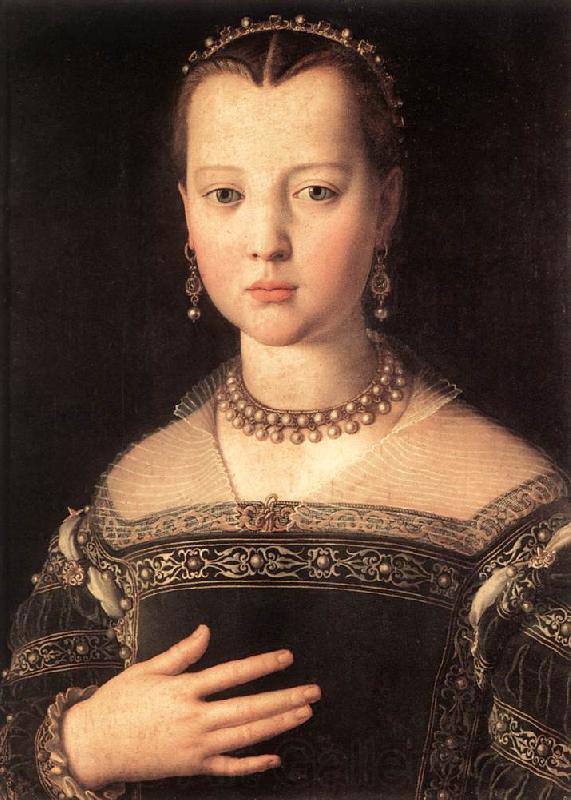 BRONZINO, Agnolo Portrait of Maria de Medici Spain oil painting art